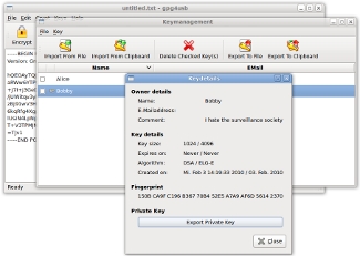 gpg4usb 0.2.2 Key-Management(Linux)